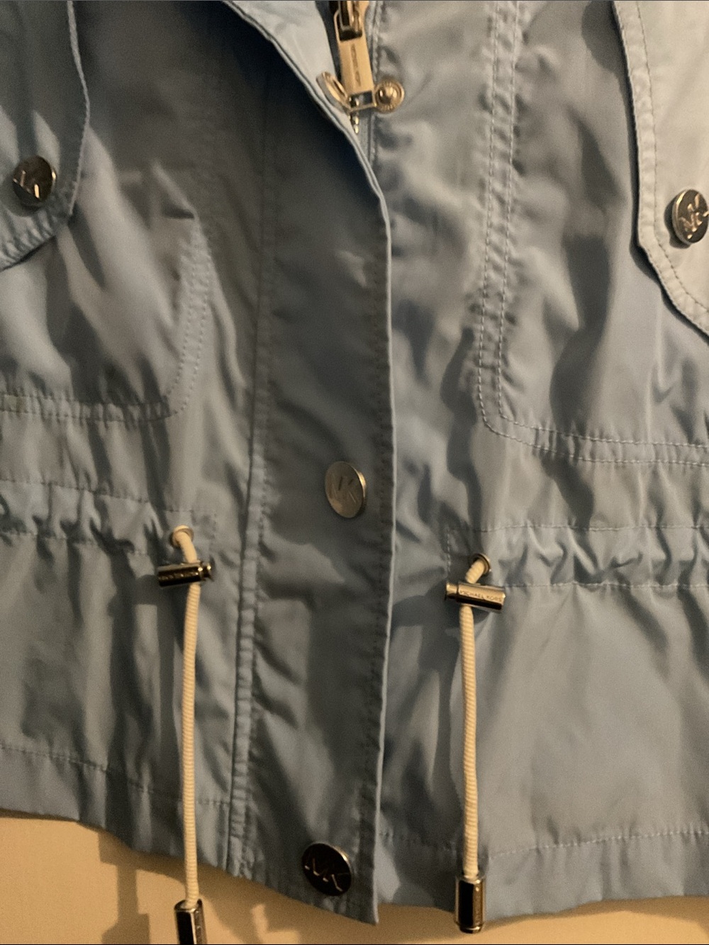 Michael Kors Light Blue Hooded Jacket - Picture 6 of 7